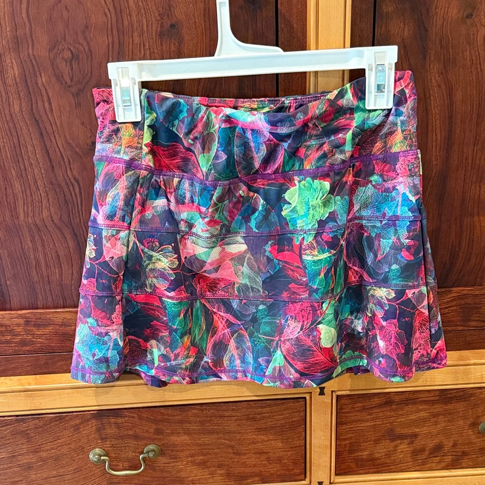 Amazon Women's Multicolor Floral Circle Skater Skirt